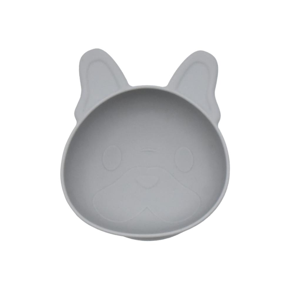 Dog Set Of 2 Silicone Suction Bowls - House