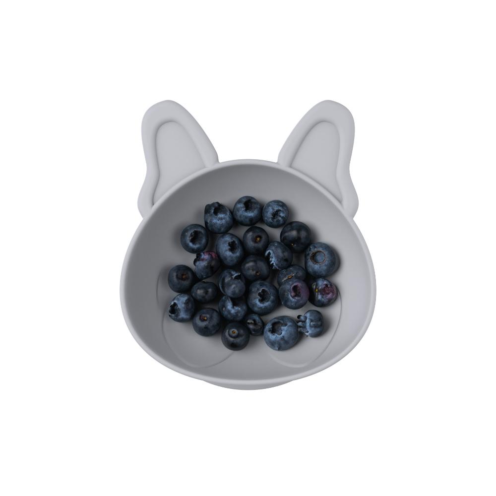 Dog Set Of 2 Silicone Suction Bowl with berries - House