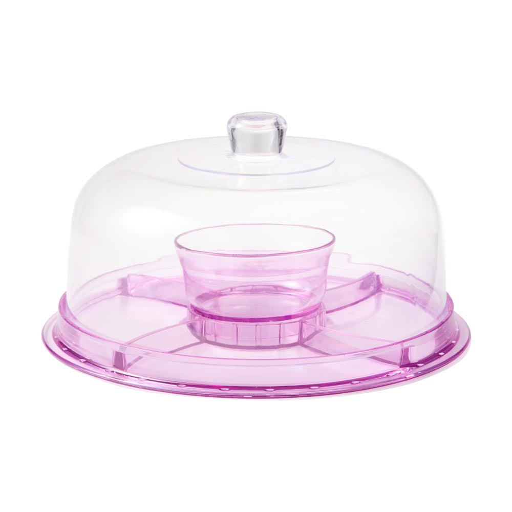 Multi Use Cake Stand as chip & dip platter - House