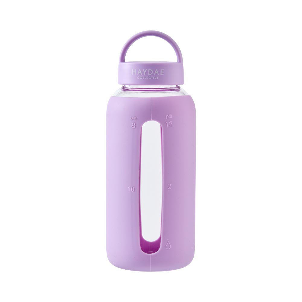 HAYDAE COLLECTIVE Glass Drink Bottle 800ml Lilac - House
