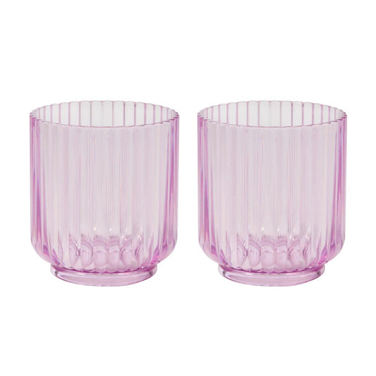 HAYDAE COLLECTIVE Set of 2 Purple Tumblers 410ml - House