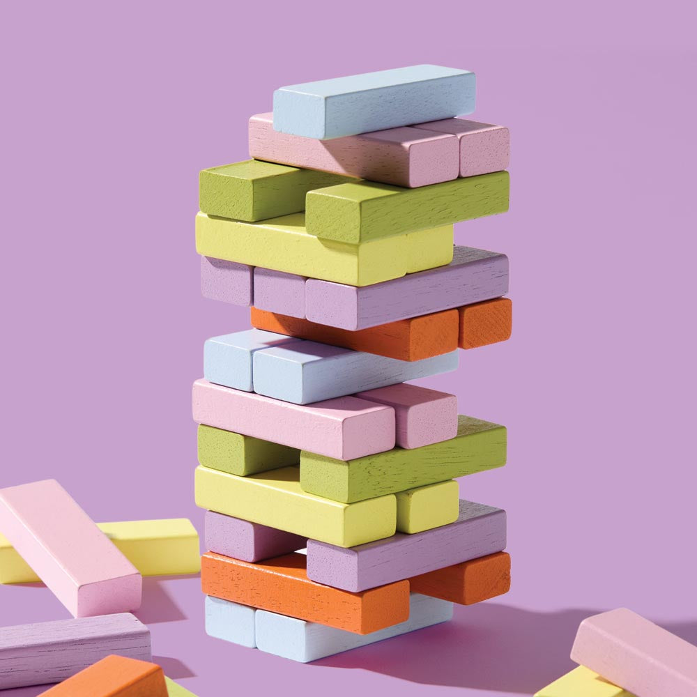 HAYDAE COLLECTIVE 48 piece Tumble Tower - House