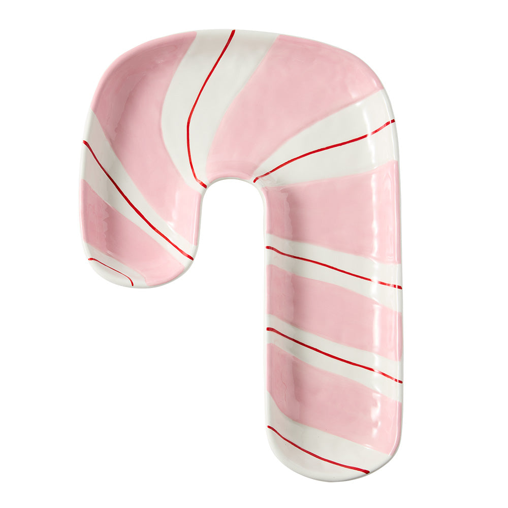 Ambrosia Santas Workshop Candy Cane Plate