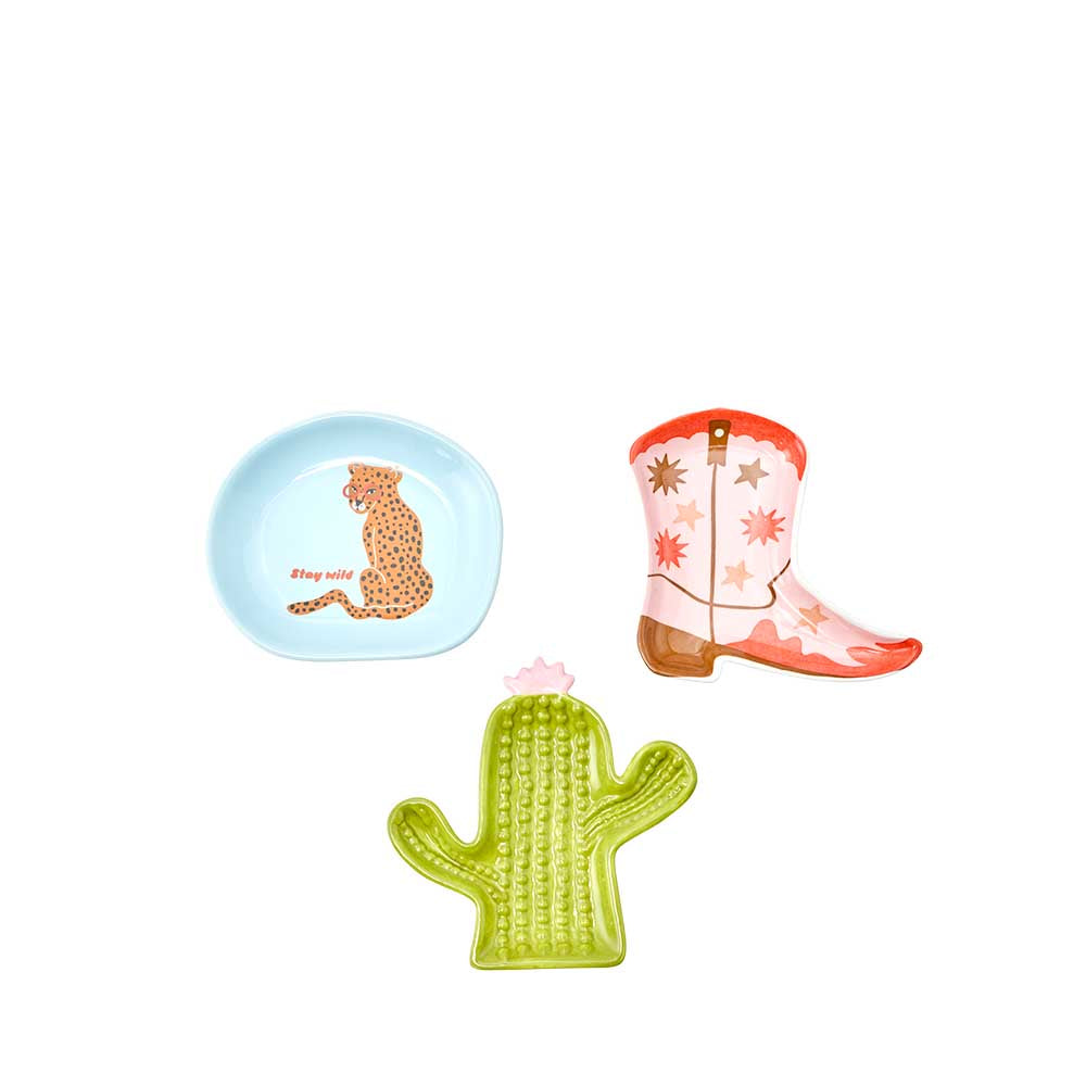 Daily Dose by Ambrosia Cactus, Leopard, or Cowboy boot Trinket Tray