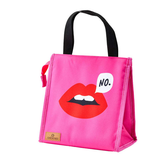 Daily Dose by Ambrosia Lunch Bag pink with red lips