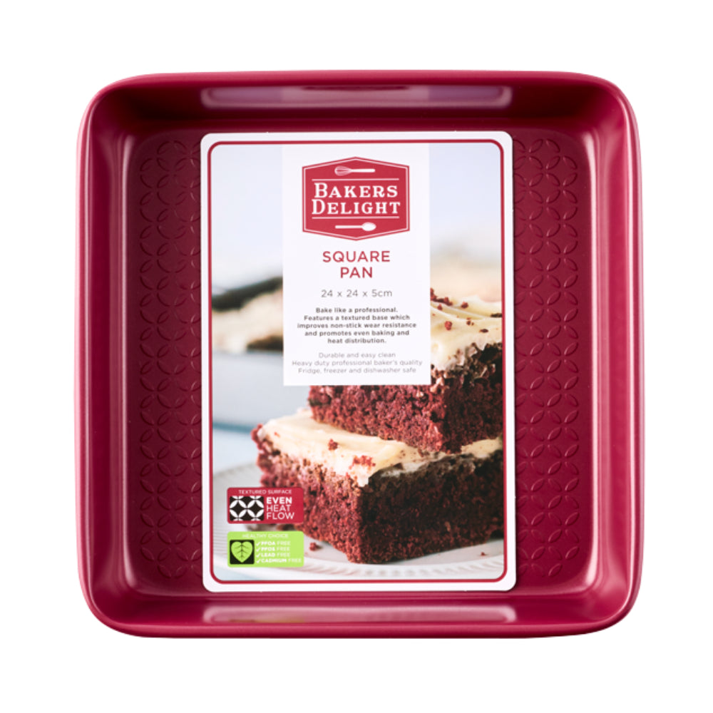 Bakers Delight Cuisson Square Pan Berry