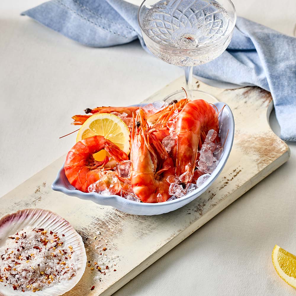 Ambrosia Azure Shell Bowl