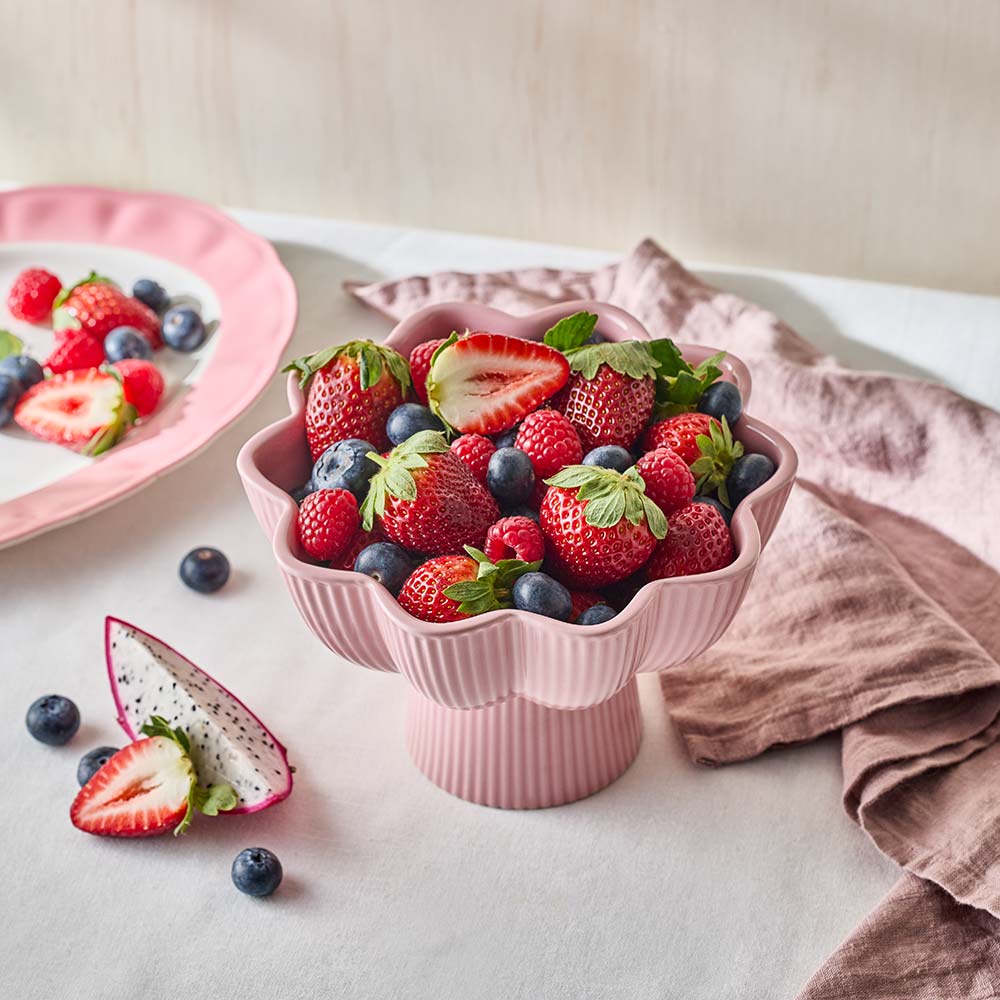 Ambrosia Azure Bowl and Stand