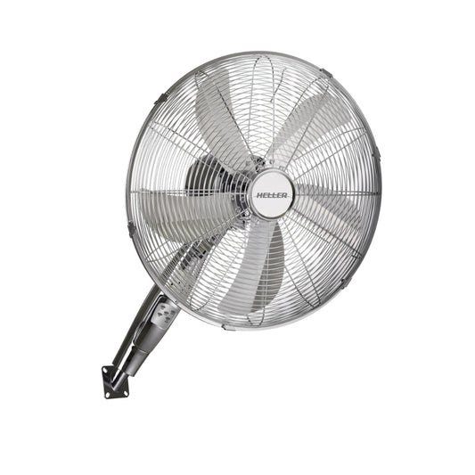 Heller Chrome Wall Fan With Remote Control