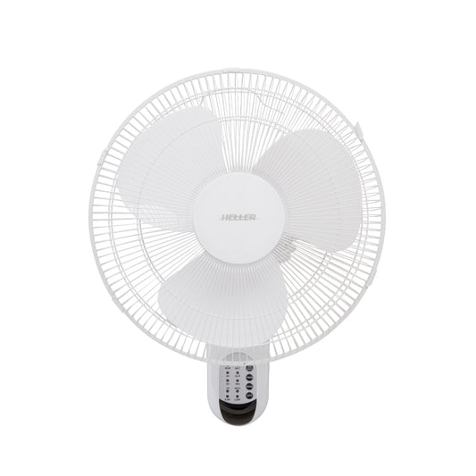 Heller White Wall Fan With Remote Control