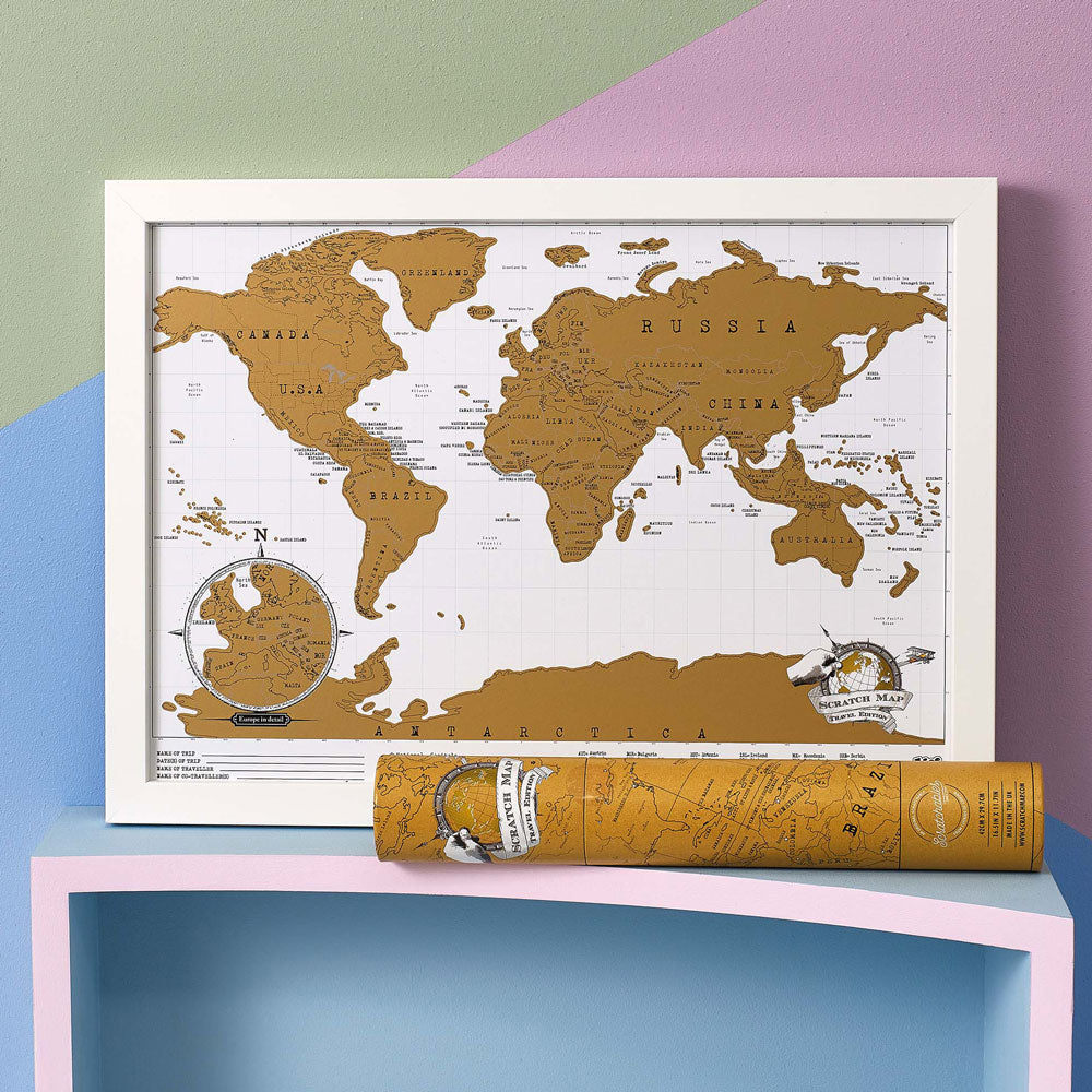 Luckies Travel Edition Scratch Map