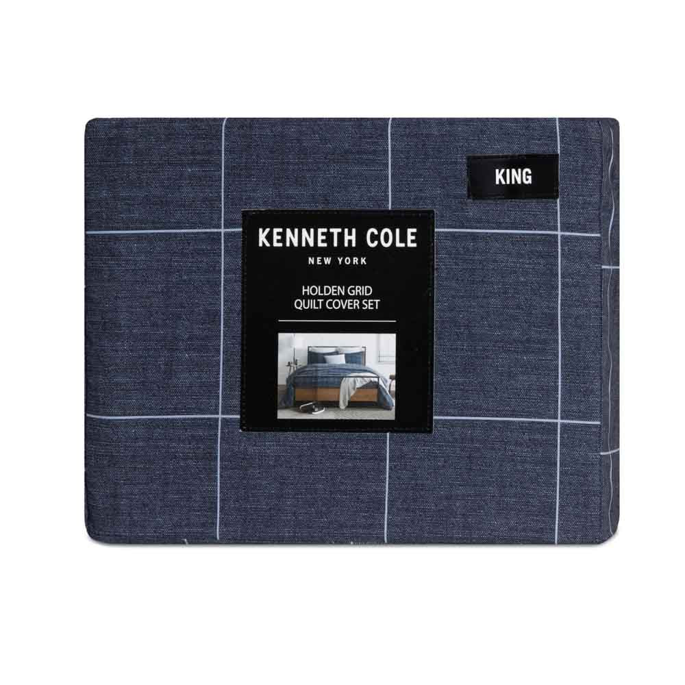 Kenneth Cole Holden Grid Quilt Cover Set