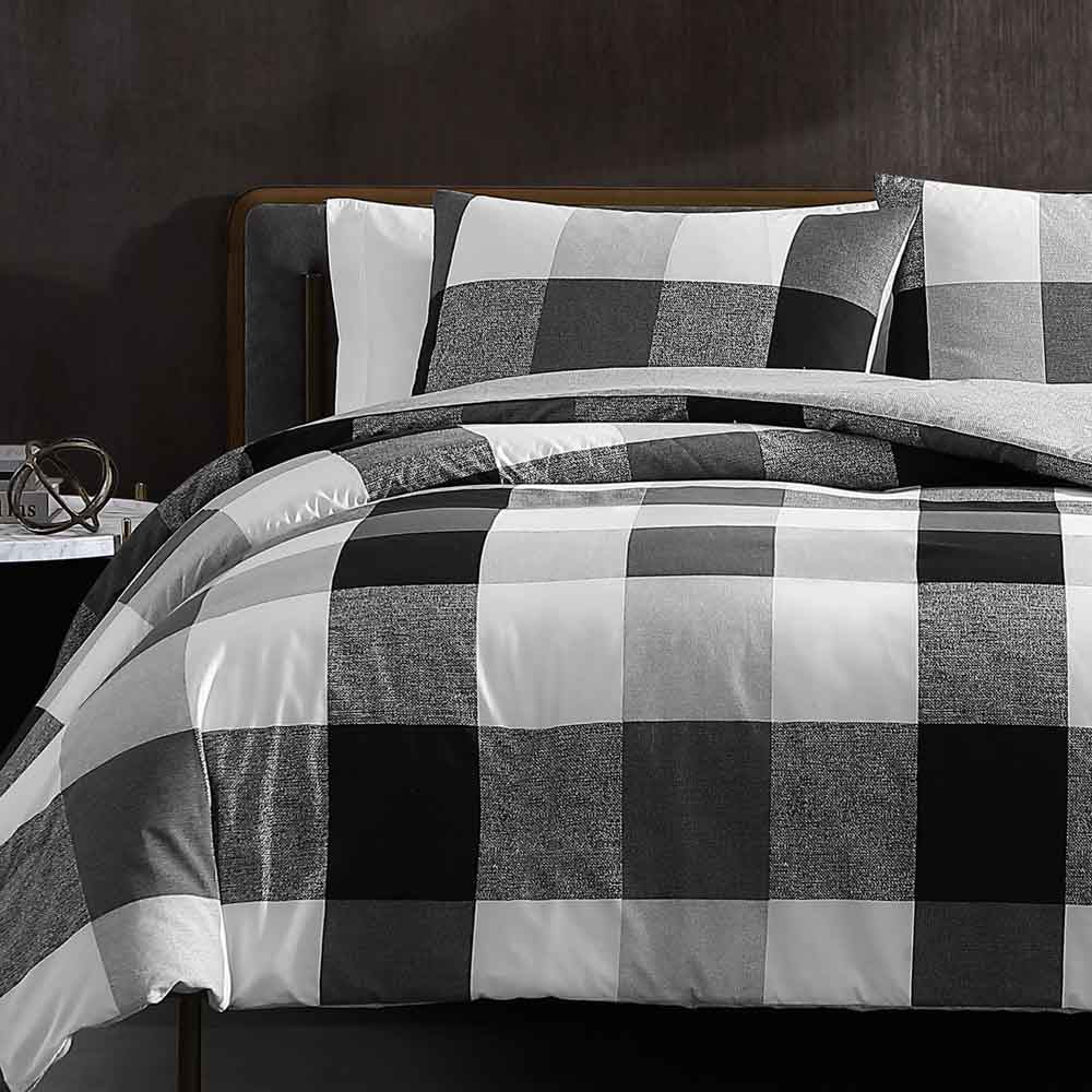 Kenneth Cole Prospect Plaid Quilt Cover Set