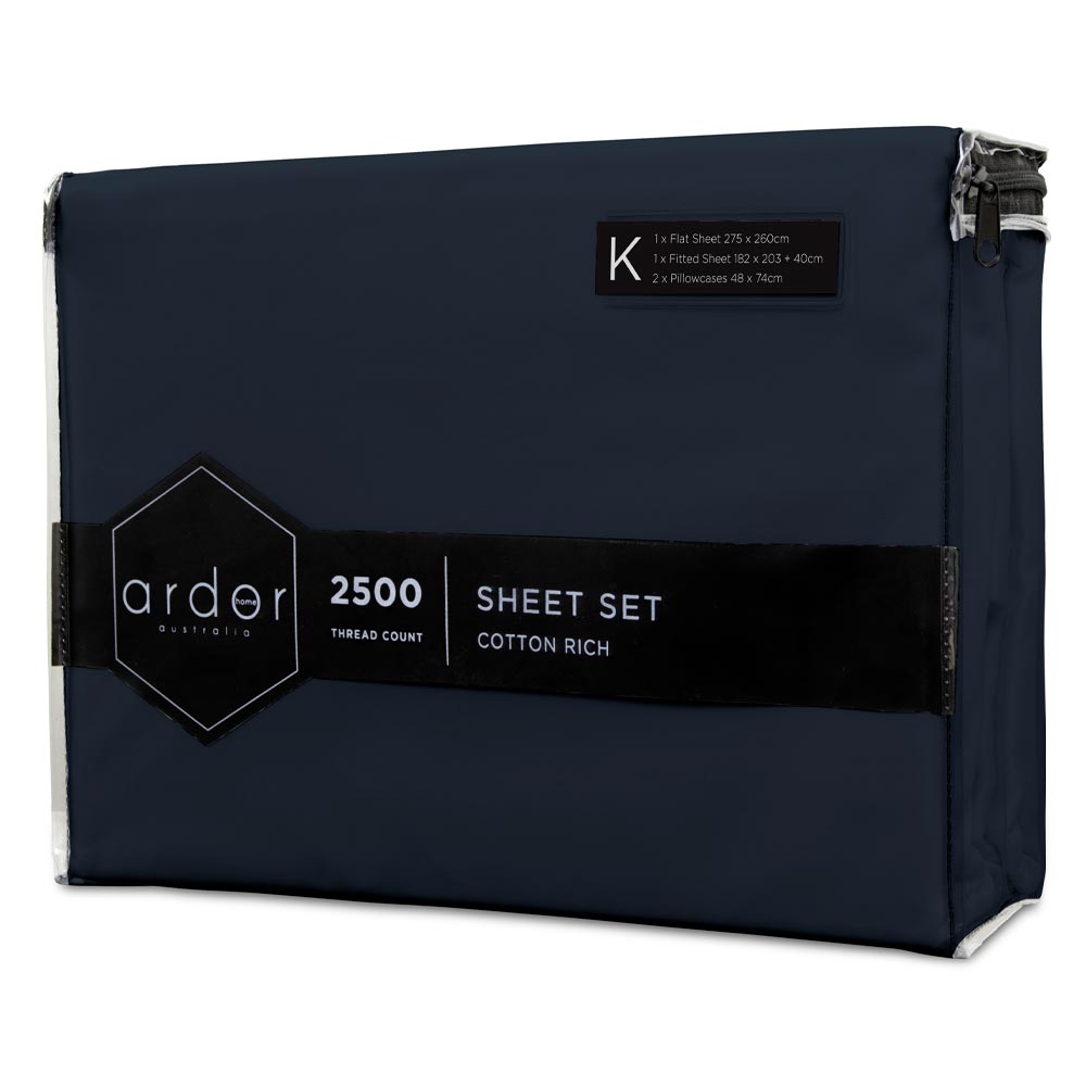 Ardor Cotton Rich 2500TC Sheet Set