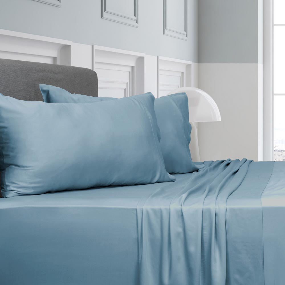 Algodon Bamboo Sheet Set Denim