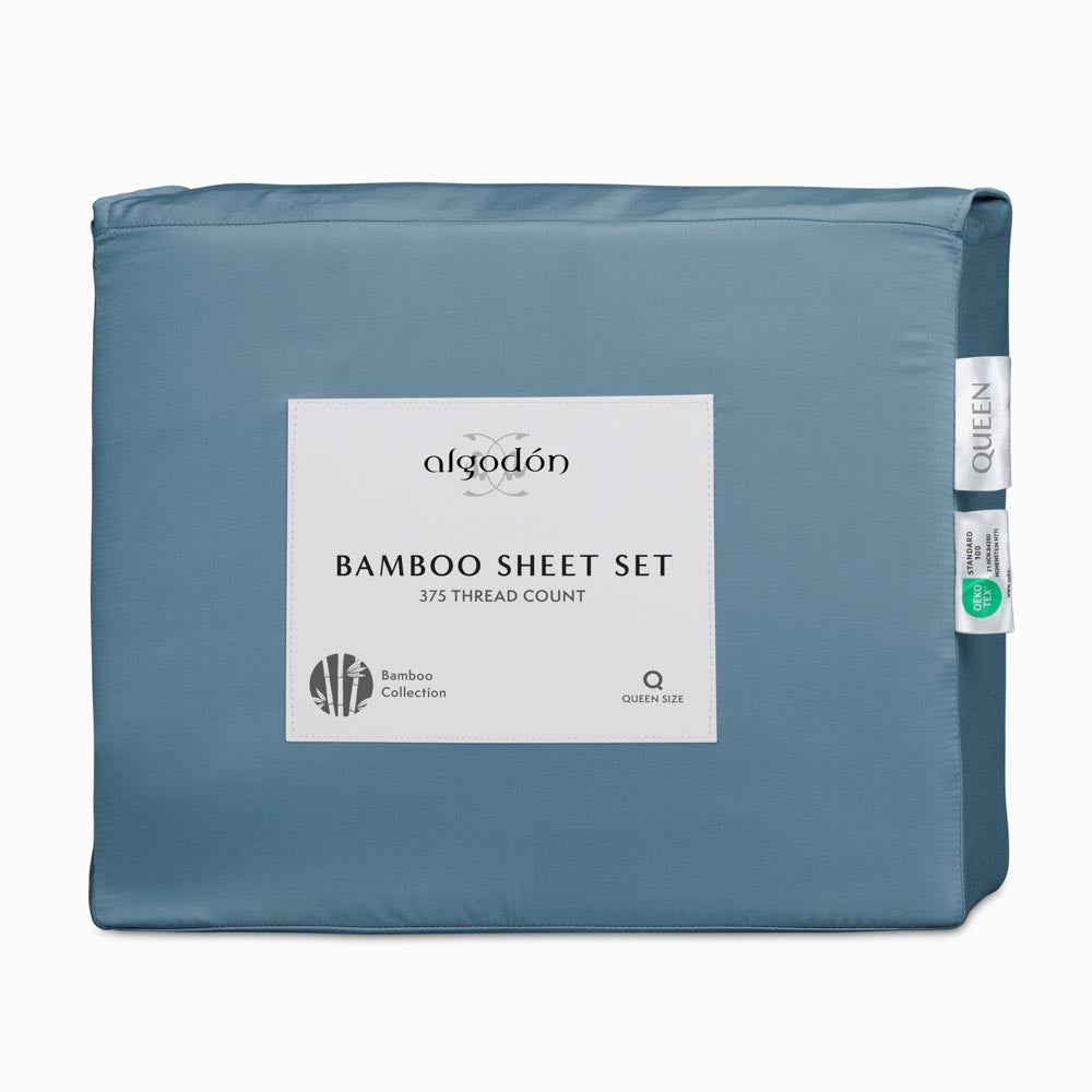 Algodon Bamboo Sheet Set Denim