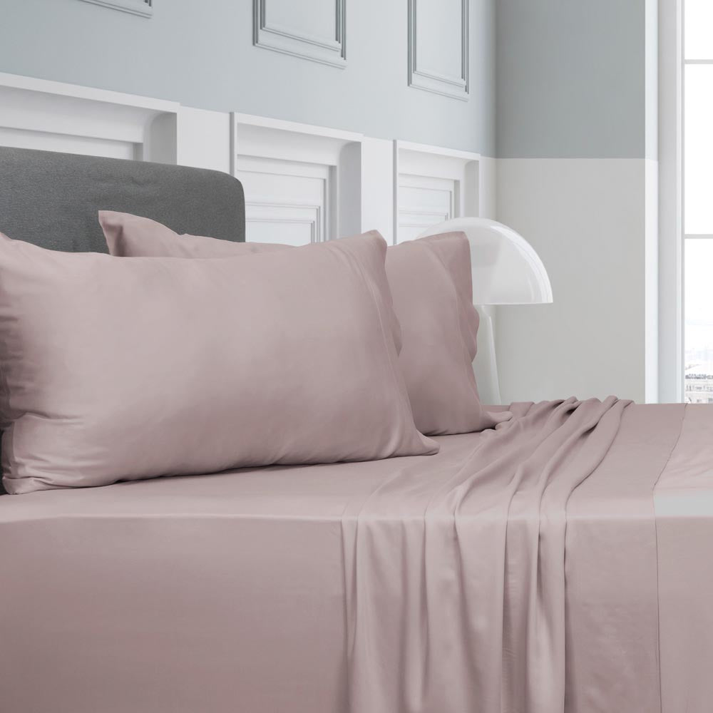 Algodon Bamboo Sheet Set Blush