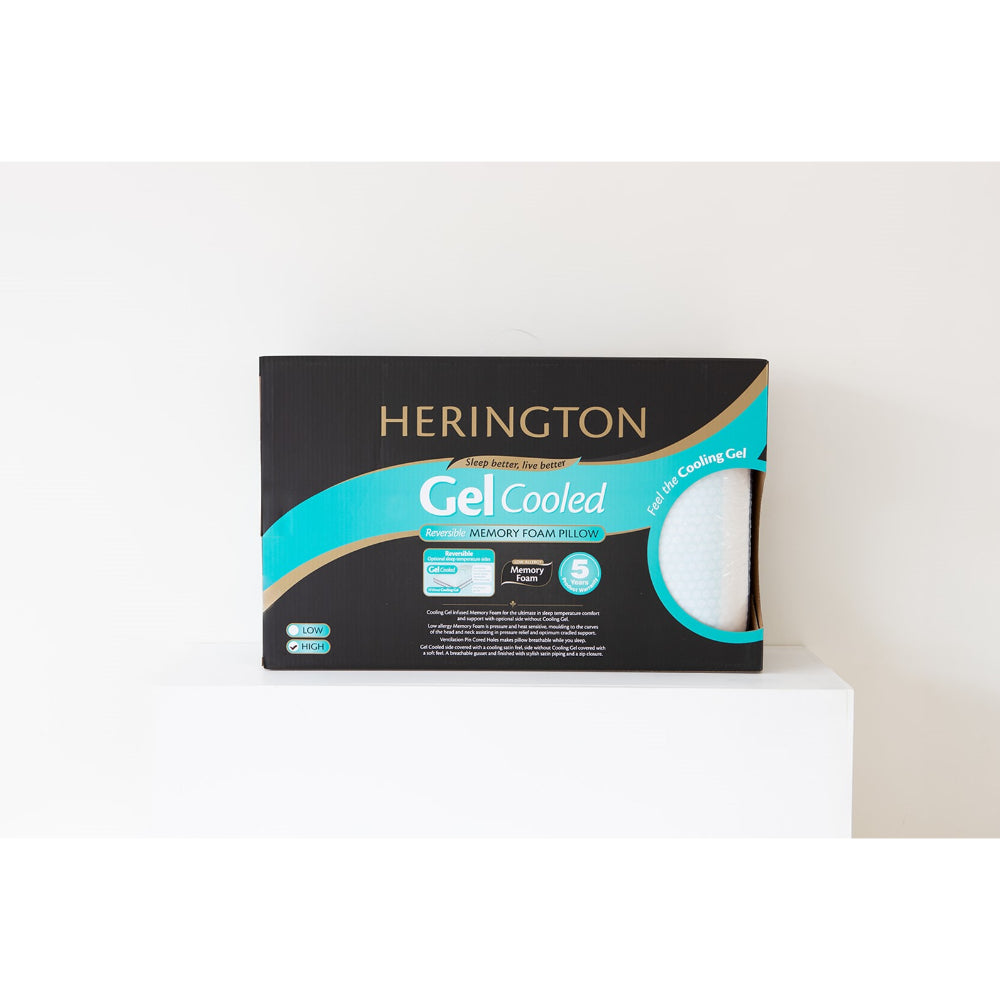 Herington Cooling Gel Memory Foam Pillow High