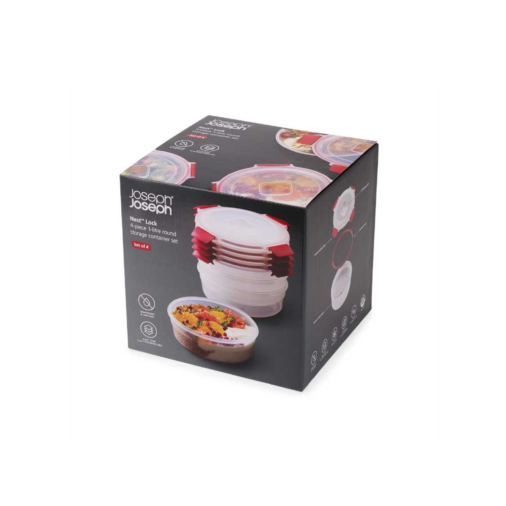 Joseph Joseph Nest Lock 4-Piece Round Storage Container Set at House