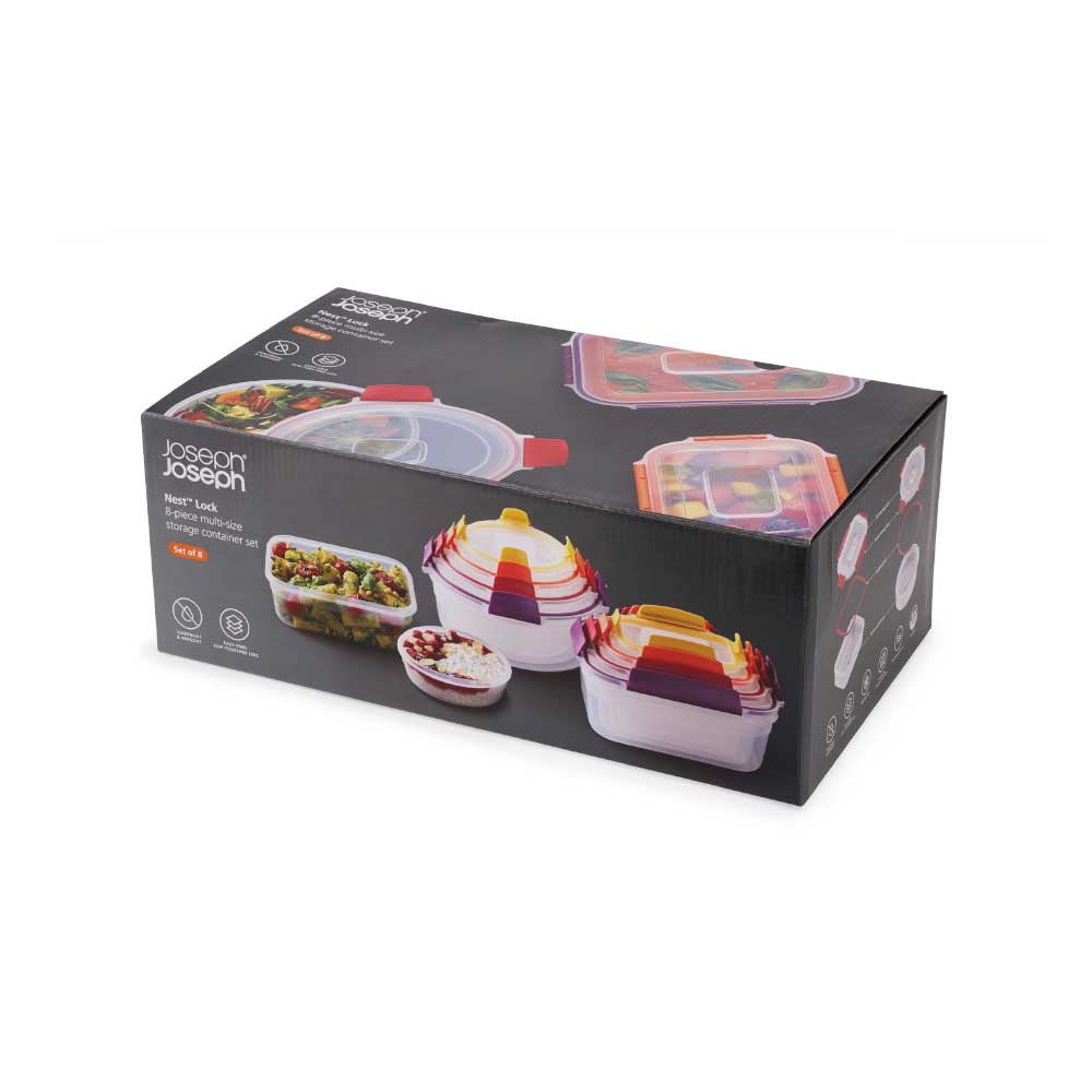 Joseph Joseph Nest Lock 8-Piece Multi-Size Storage Container Set at House