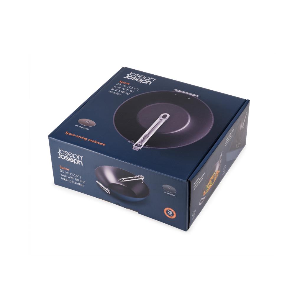 Joseph Joseph Space Non-Stick Wok with Lid 32cm