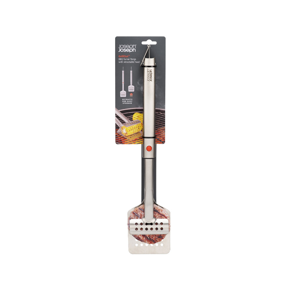 Joseph Joseph Grillout BBQ Turner Tongs With Retractable Head at House