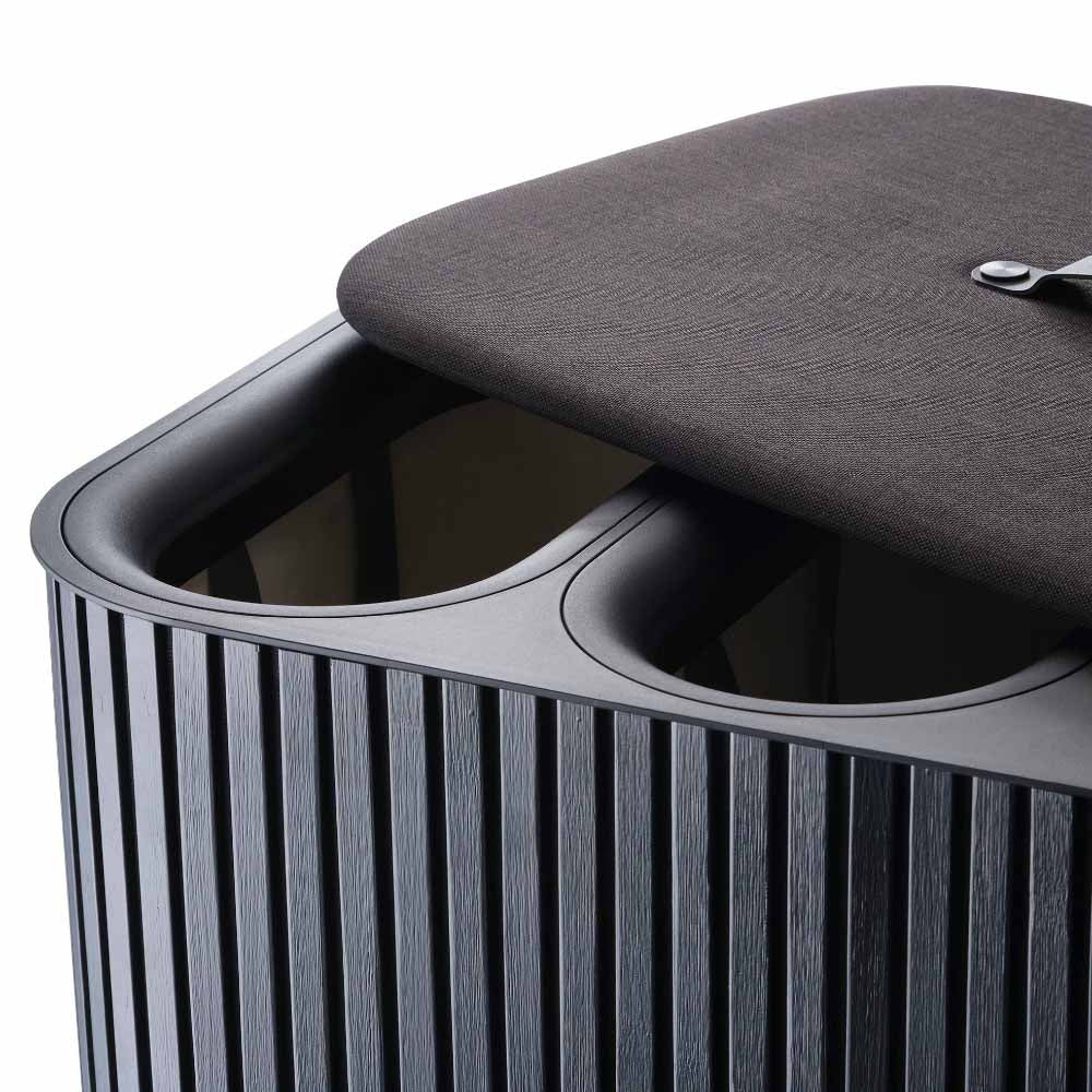Joseph Joseph Tota Trio Luxe 90L Easy-Empty Bamboo Laundry Basket at House