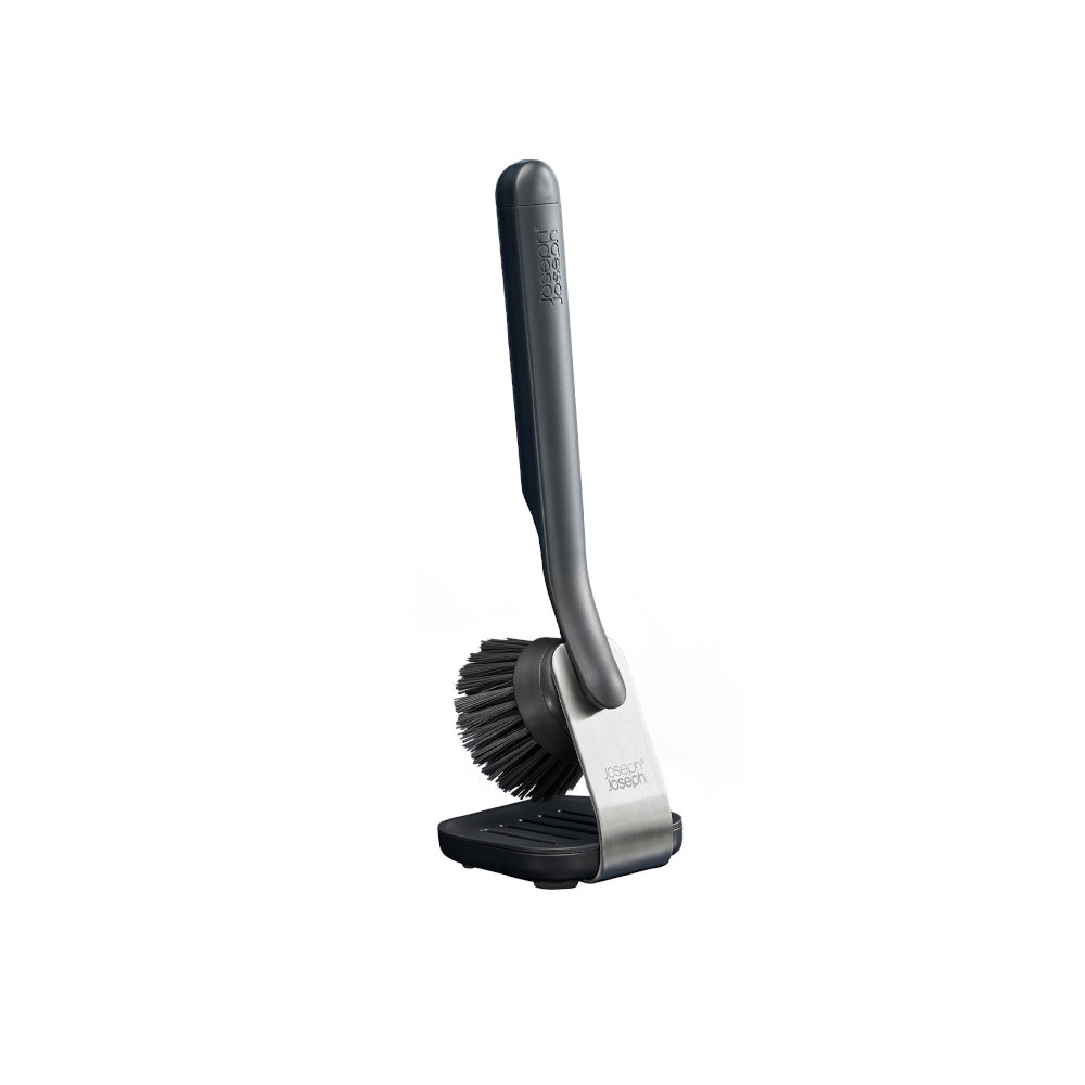 Joseph Joseph Sinktech Dish Brush With Stainless Steel Storage Stand at House