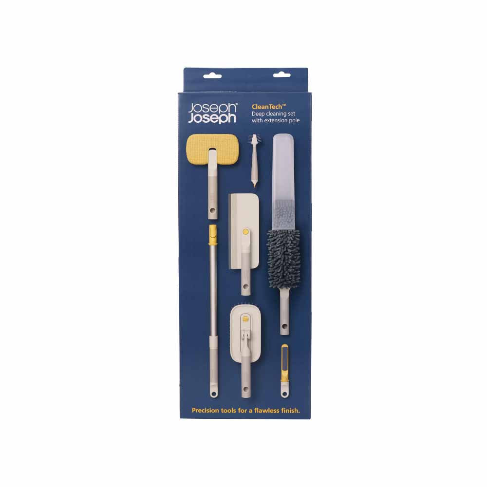 Joseph Joseph Cleantech Deep Cleaning Set With Extension Pole at House