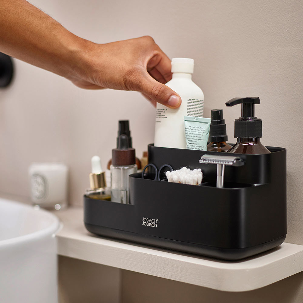 Joseph Joseph EasyStore Bathroom Caddy Matt Black