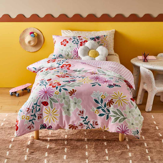 MyHouse Kids Quilt Cover Set Daisy Fields