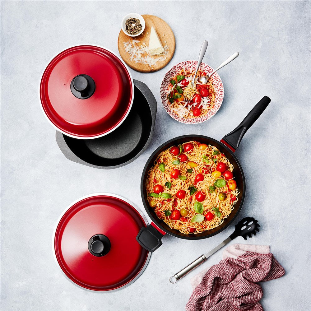 Bessemer Red 4 Piece Cookware Set