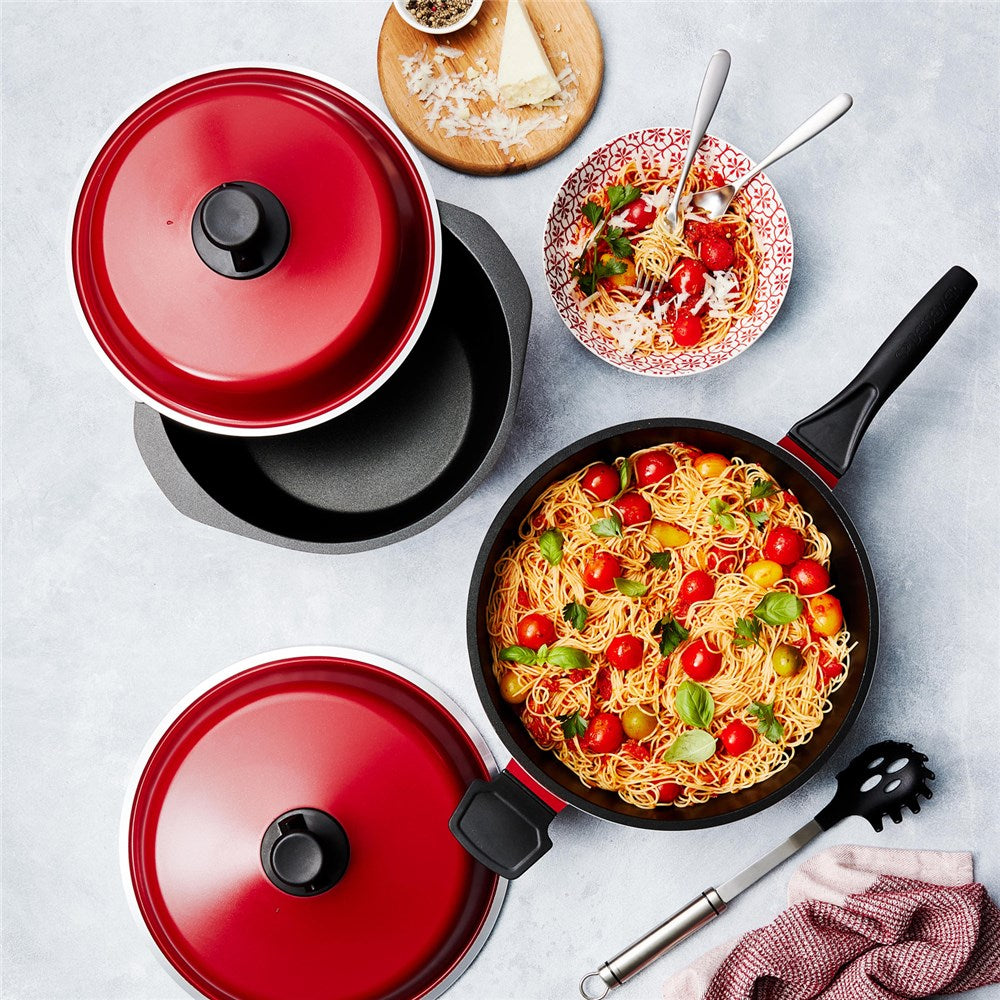 Bessemer Red 4 Piece Cookware Set