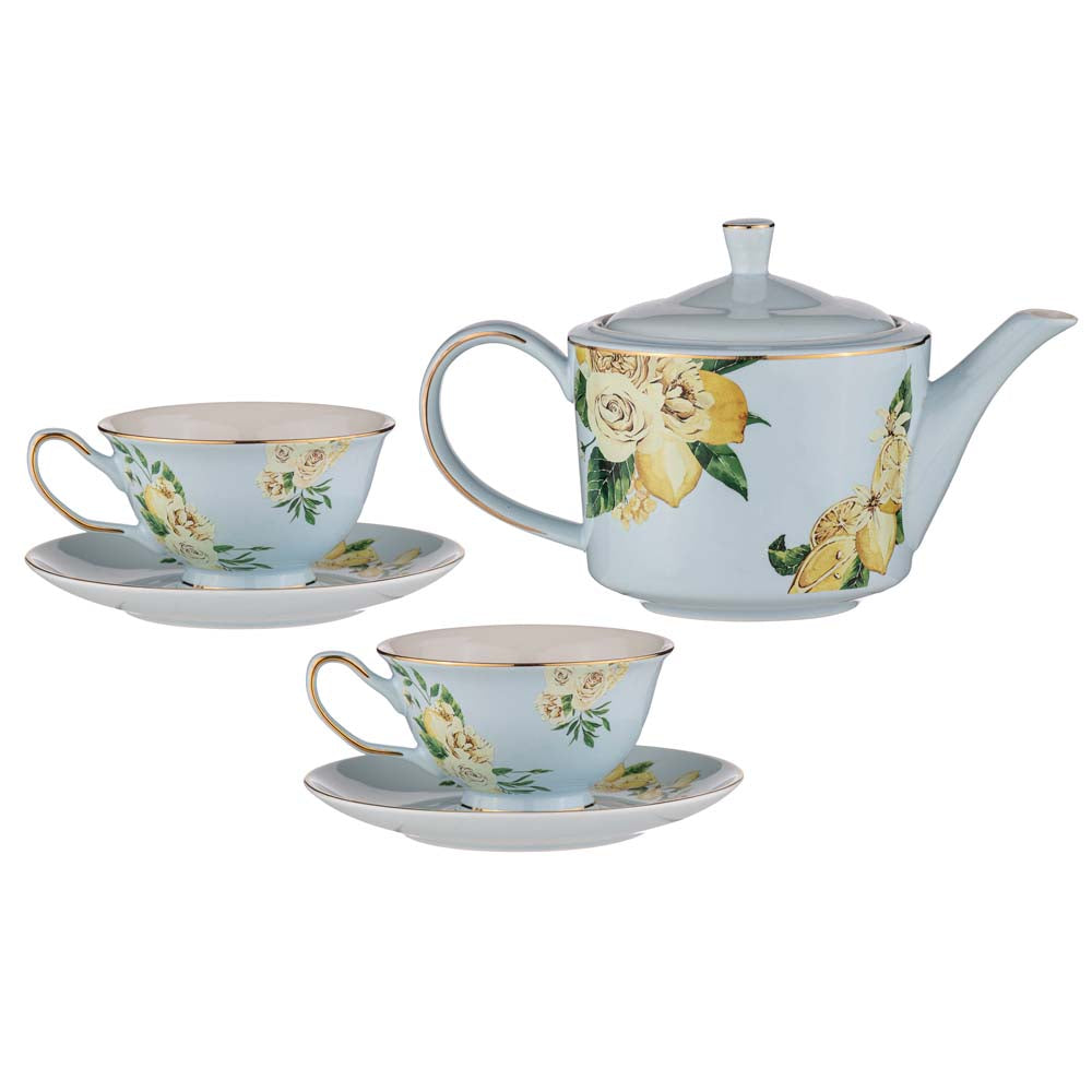 Ashdene Citrus Blooms Teapot & Teacup Set