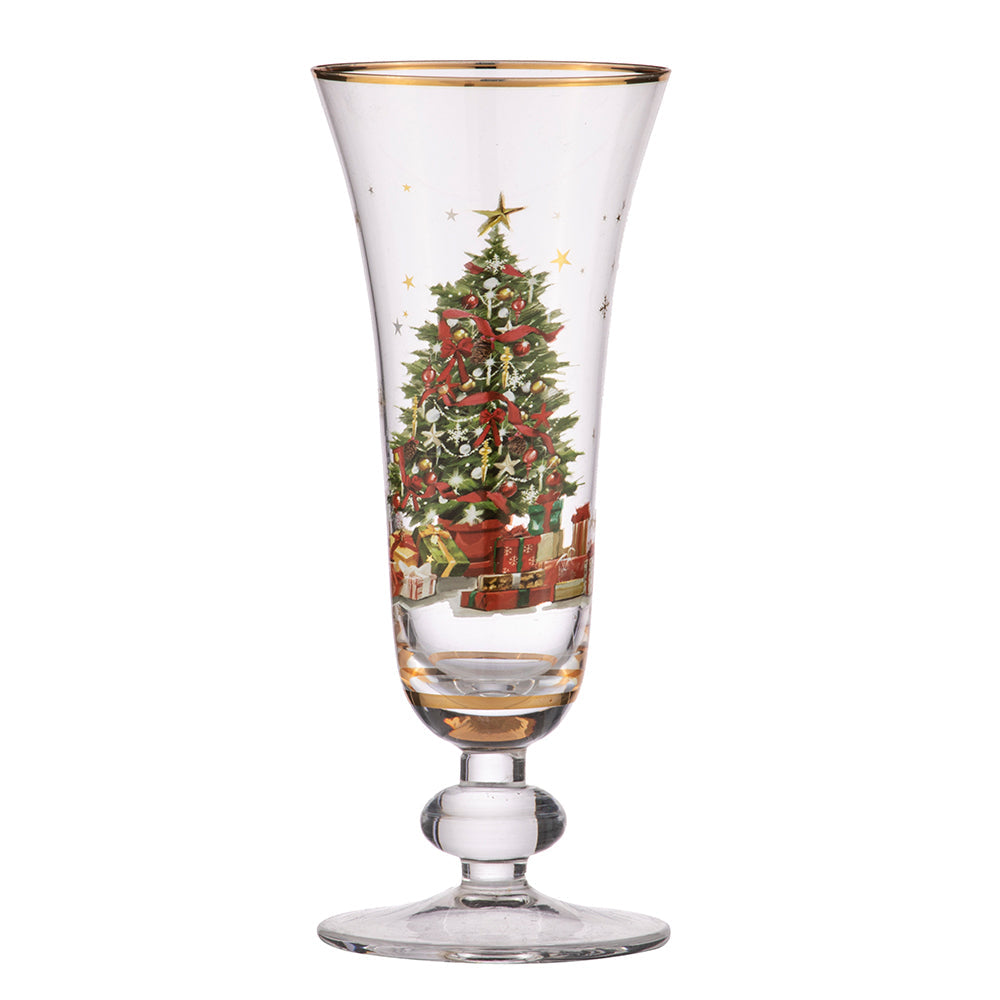 Ashdene Spirit of Christmas Set of 4 Champagne Flutes