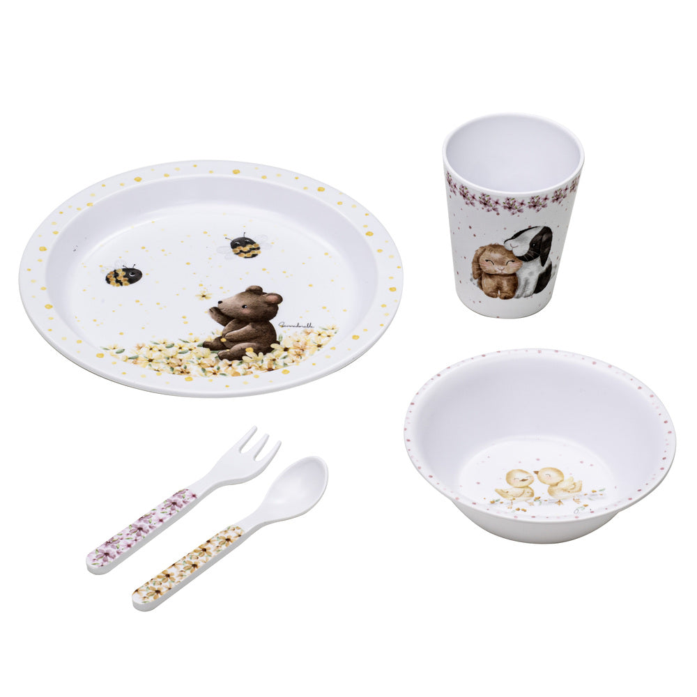 Ashdene Little Darlings 5 Piece Kids Dinner Set