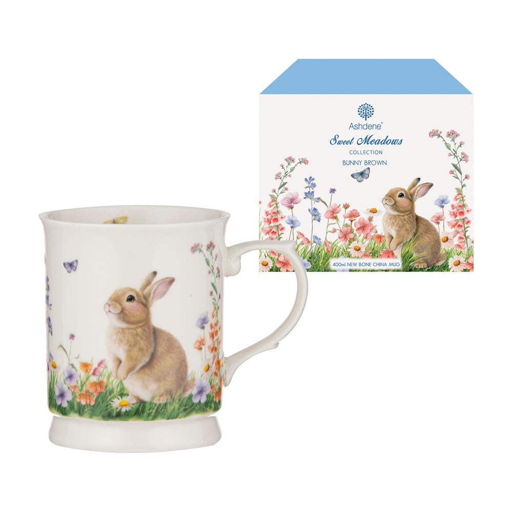 Ashdene Sweet Meadows Mug with baby brown bunny at House