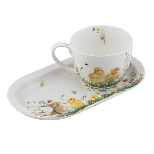 Ashdene Sweet Meadows Mug & Plate Set with baby animals at House