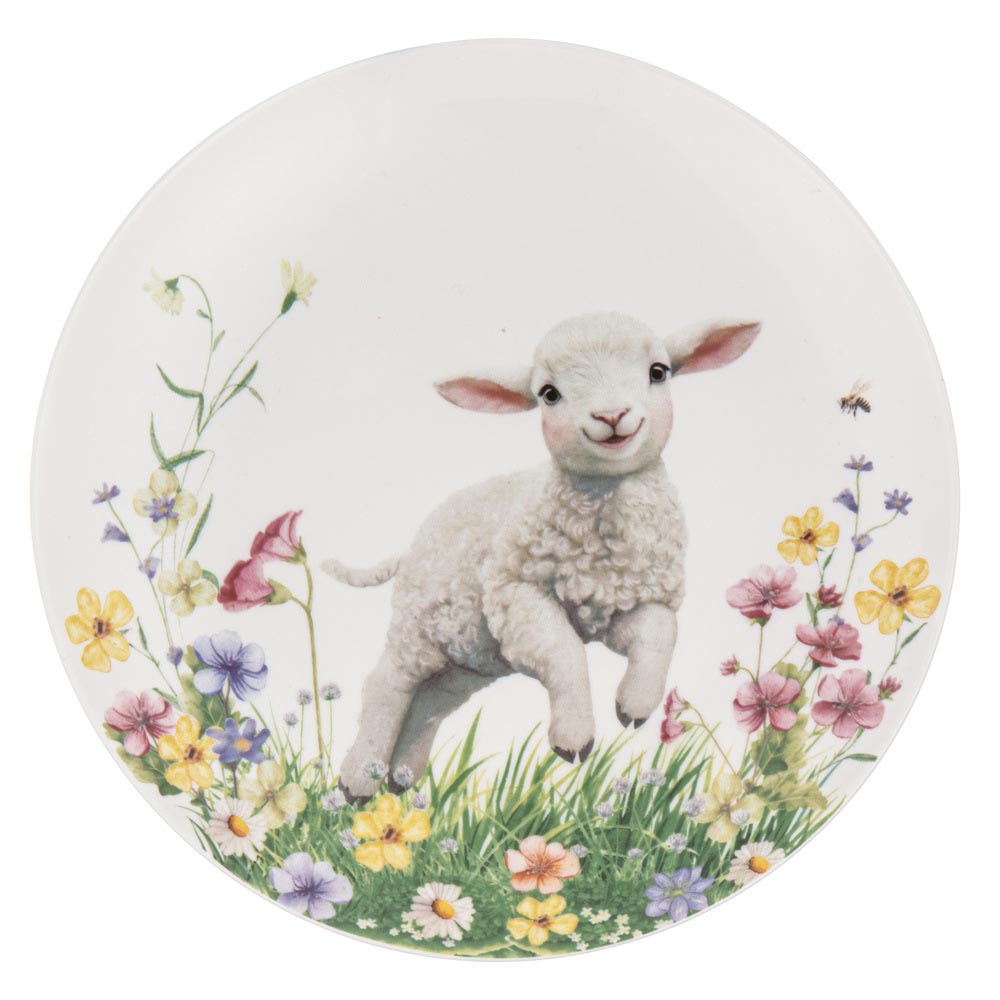 Ashdene Sweet Meadows Set of 4 Side Plates with a lamb at House