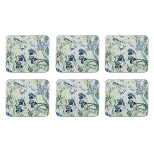 Ashdene Iris Garden Set of 6 Coasters