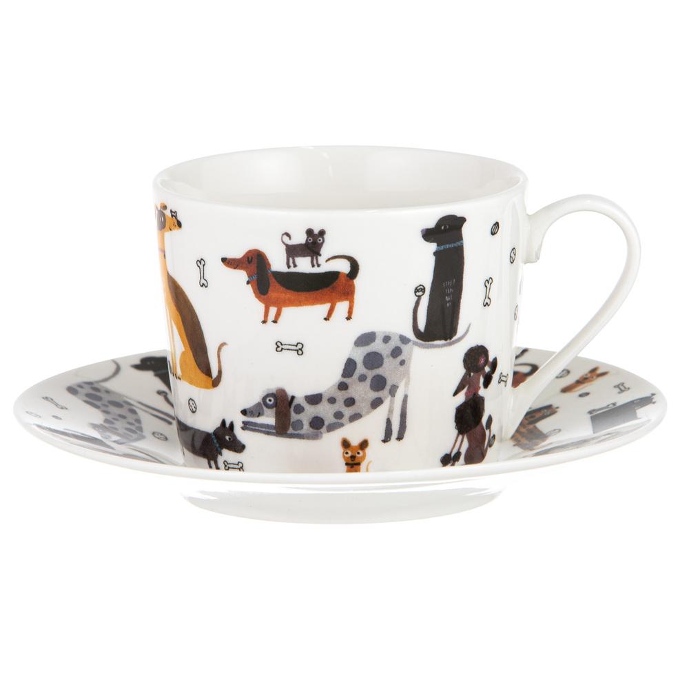 Ashdene Canine Capers Cup & Saucer