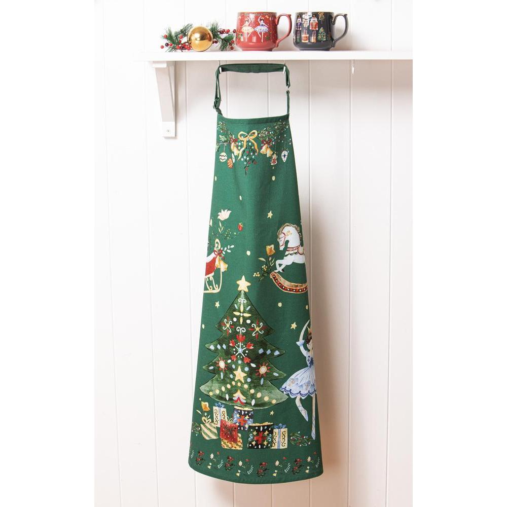 Ashdene Christmas Wonderland Apron & Oven Mitt Set Green