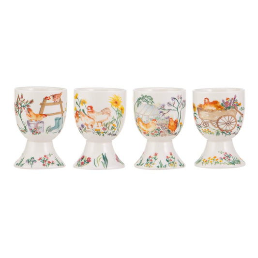Ashdene Garden Hens Set of 4 Egg Cups