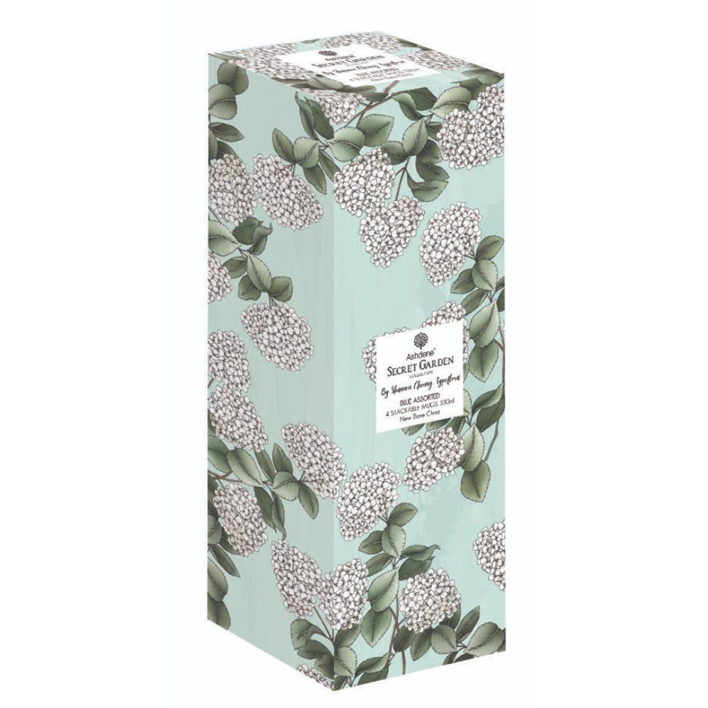 Ashdene Secret Garden Set of 4 Stackable Mugs