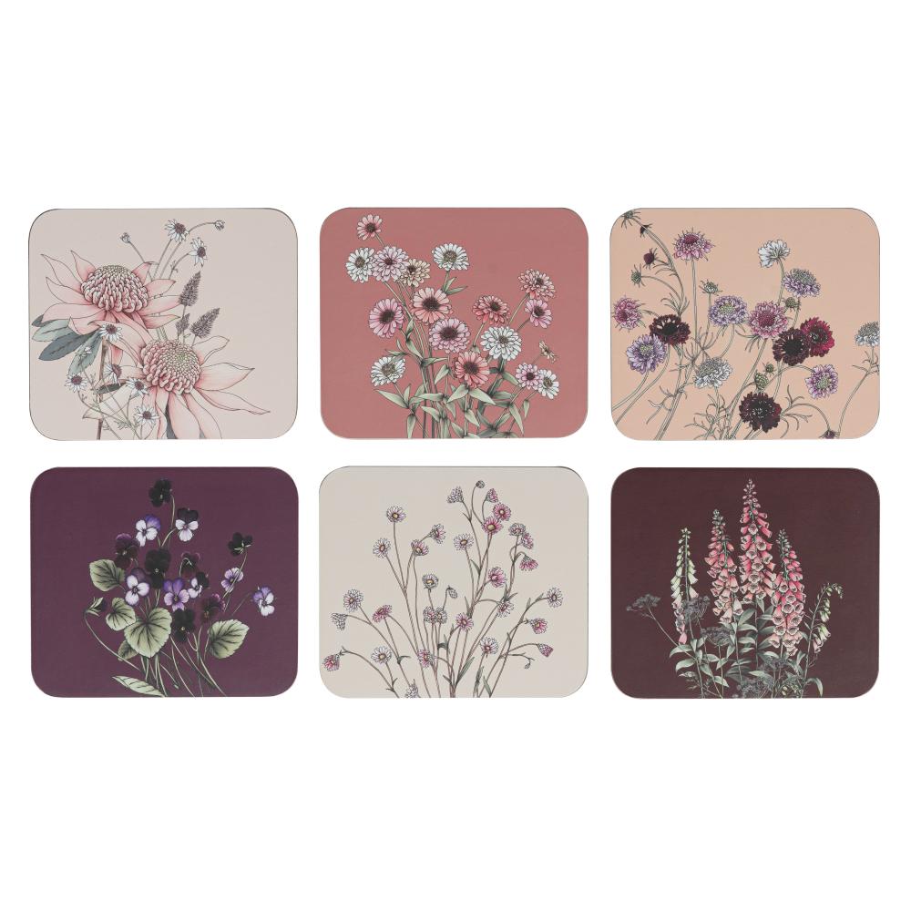 Ashdene Secret Garden Set of 6 Coasters