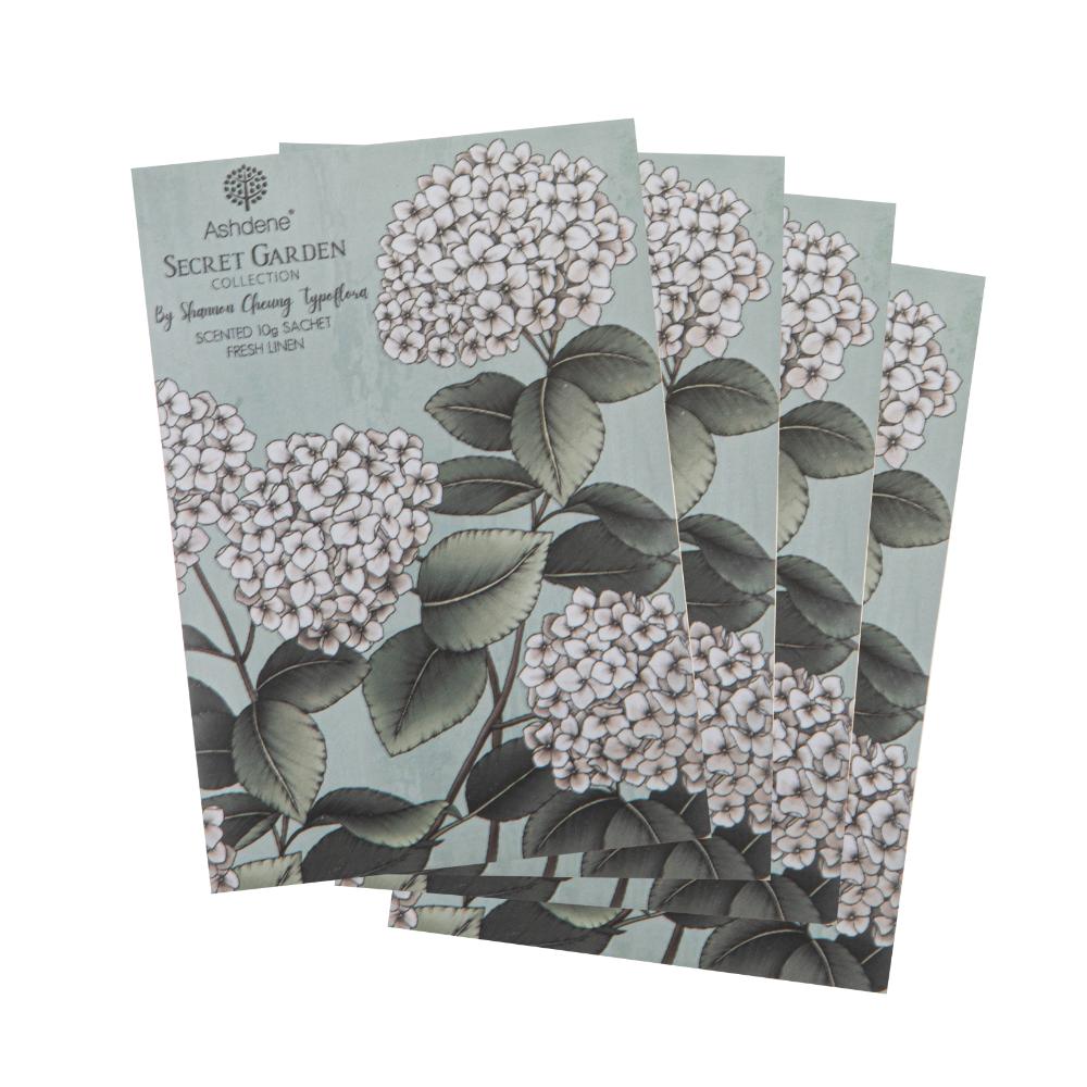 Ashdene Secret Garden Set of 4 Scented Sachets 10g