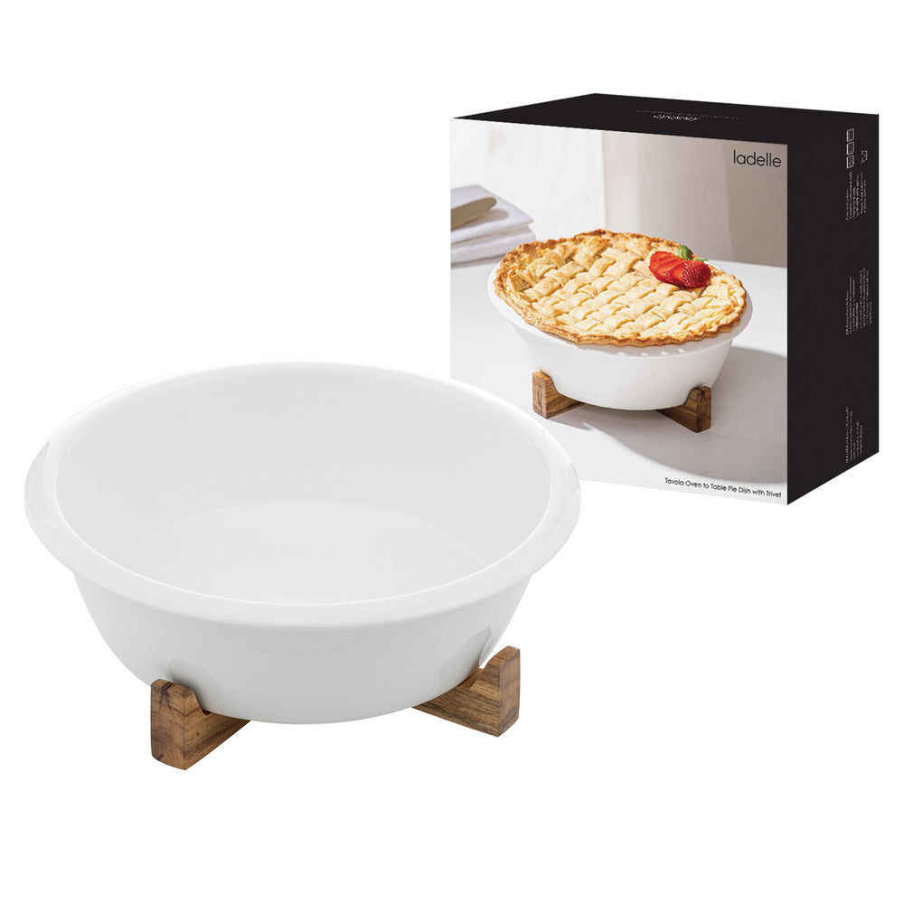 Ladelle Alto Oven To Table Pie Dish With Trivet