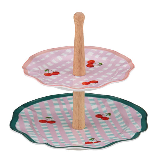 Ladelle Capri 2 Tier Stand Cherry Scallop