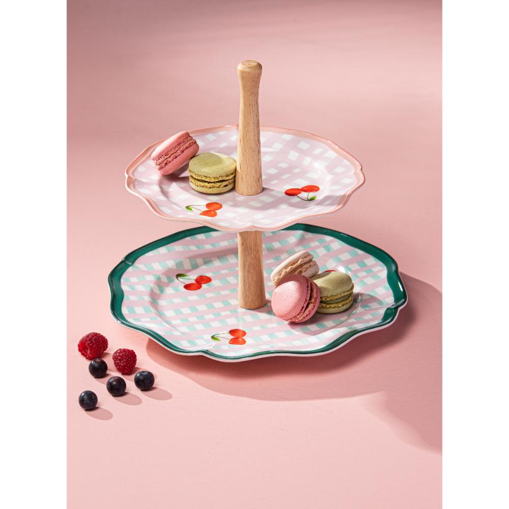 Ladelle Capri 2 Tier Stand Cherry Scallop