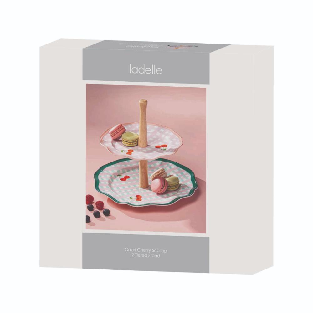 Ladelle Capri 2 Tier Stand Cherry Scallop